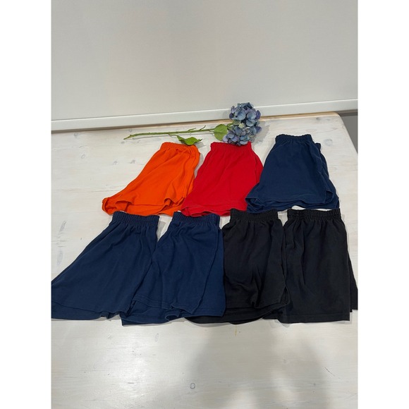 Lot of 6 Soffe Athletic Shorts Elastic Waist Activewear Gym Running Loungewear M - Picture 1 of 7